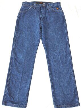 WRANGLER FR 13 Original Flame Resistant CAT2 Mens Blue Jeans 32x30 (Actual 31x29